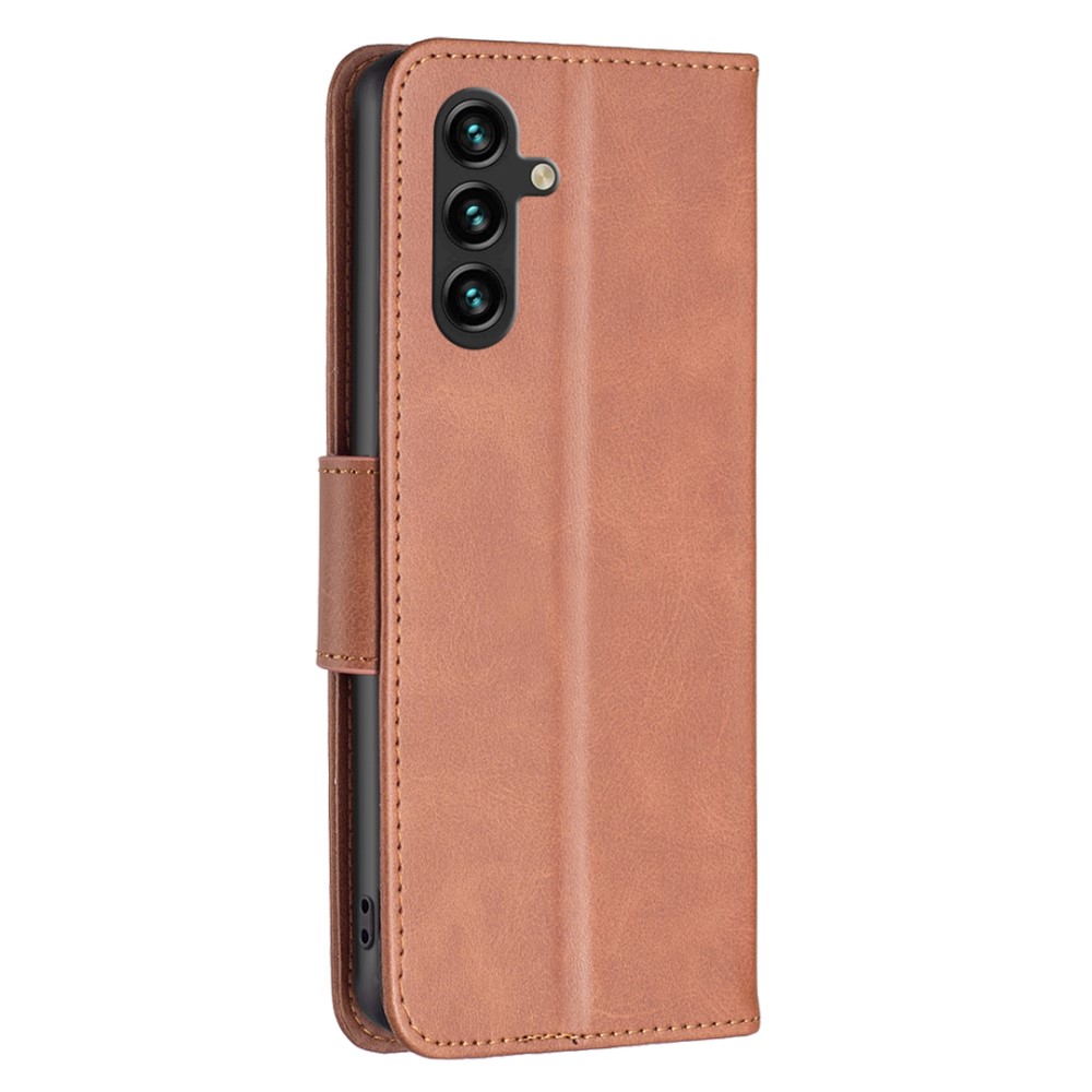  Samsung Galaxy A35 5G Fodral Shark Läder Brun