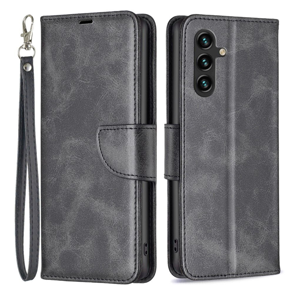  Samsung Galaxy A35 5G Fodral Shark Läder Svart