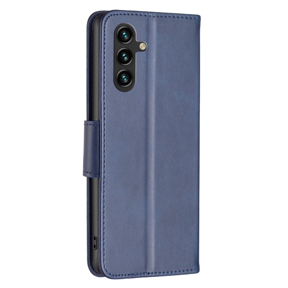  Samsung Galaxy A35 5G Fodral Shark Läder Blå