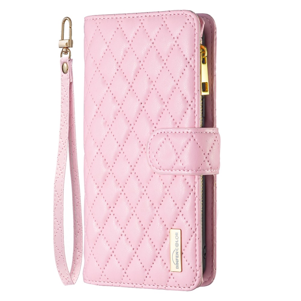BINFEN BINFEN Galaxy A35 5G Fodral Diamond Multifunktionell Rosa