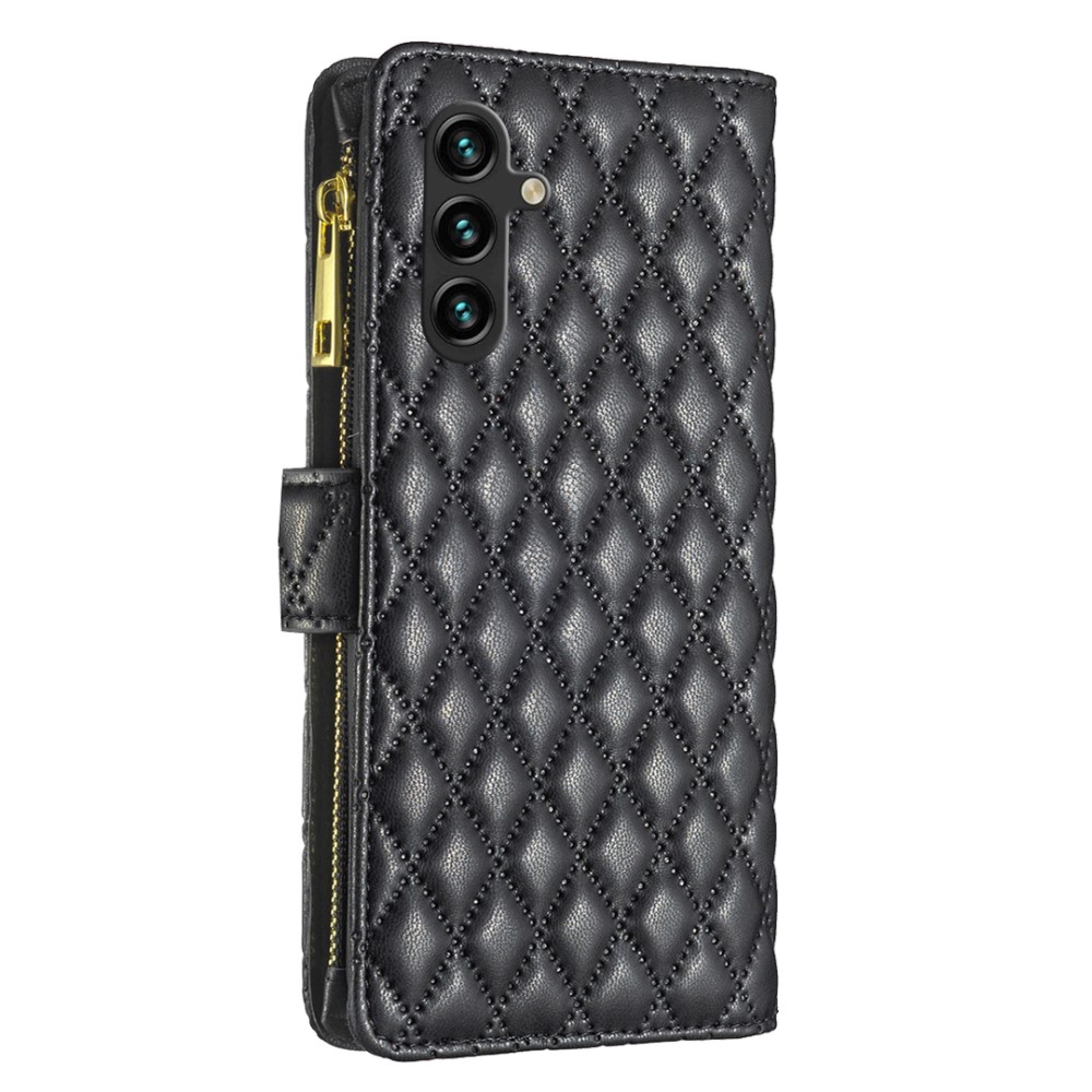 BINFEN BINFEN Galaxy A35 5G Fodral Diamond Multifunktionell Svart