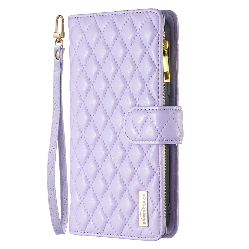 BINFEN BINFEN Galaxy A35 5G Fodral Diamond Multifunktionell Lila