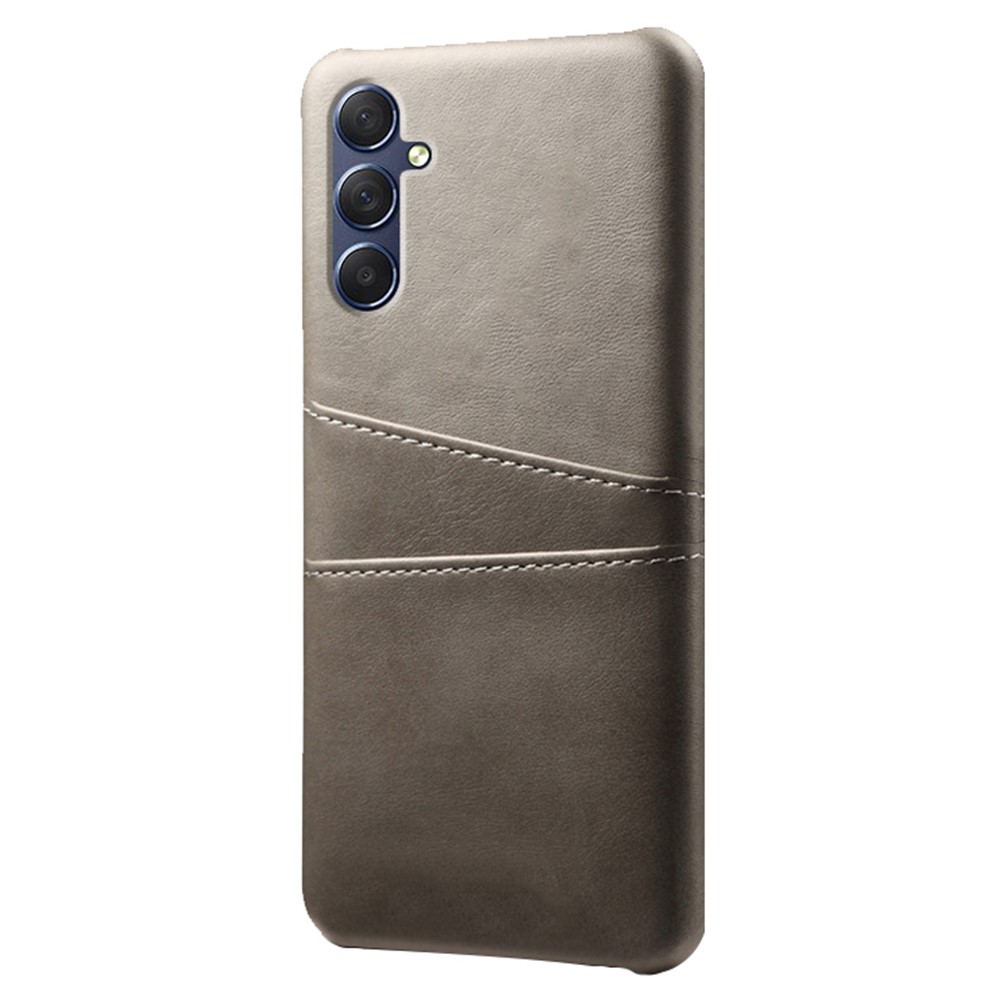  Samsung Galaxy A15 5G Skal Läderbelagt Med Kortfack Grå