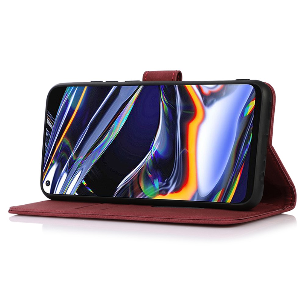 KHAZNEH KHAZNEH Galaxy A35 5G Fodral Matt Läder Röd