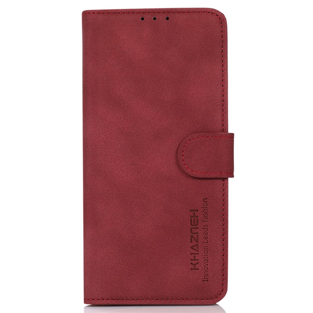 KHAZNEH KHAZNEH Galaxy A35 5G Fodral Matt Läder Röd
