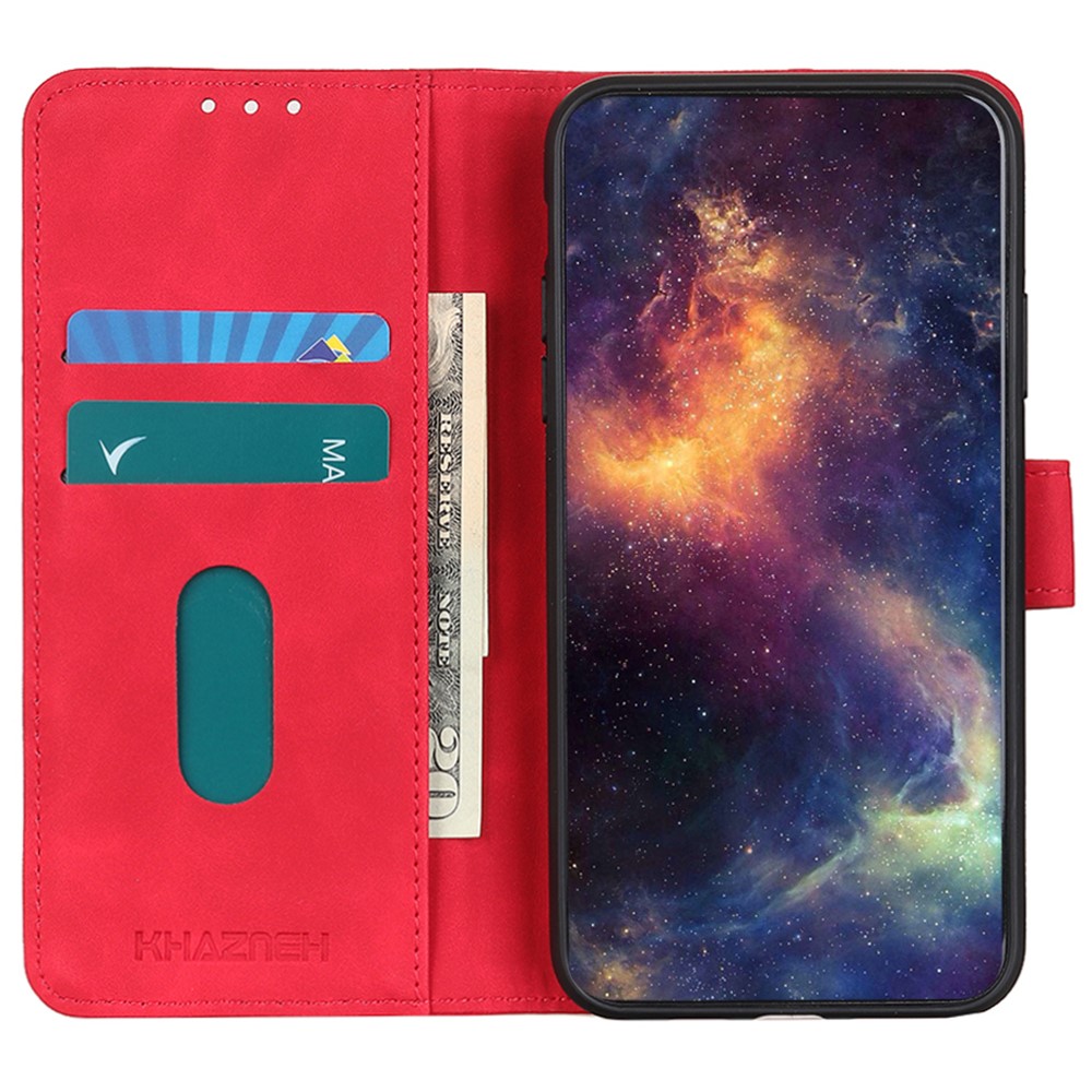 KHAZNEH KHAZNEH Galaxy A35 5G Fodral Retro Läder Röd