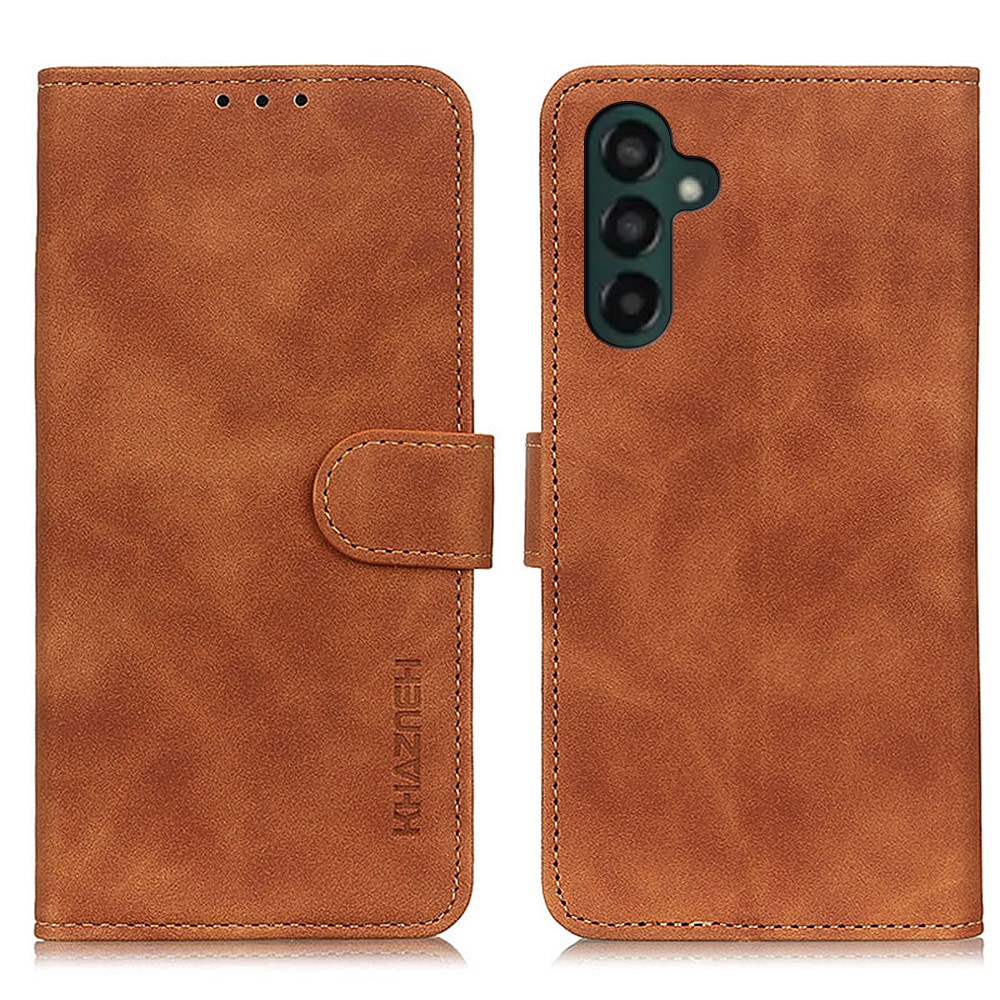 KHAZNEH KHAZNEH Galaxy A35 5G Fodral Retro Läder Brun