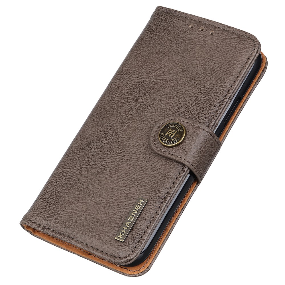 KHAZNEH KHAZNEH Galaxy A35 5G Fodral Läder Khaki