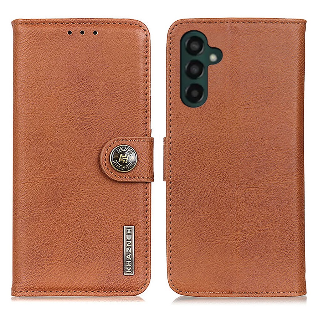 KHAZNEH KHAZNEH Galaxy A35 5G Fodral Läder Brun