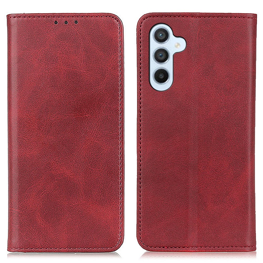  Samsung Galaxy A35 5G Fodral Split Läder Röd
