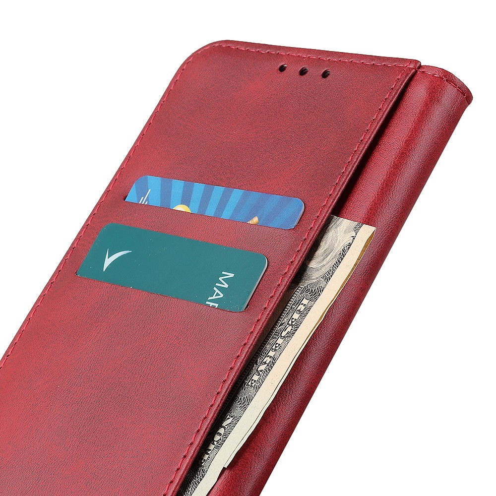  Samsung Galaxy A35 5G Fodral Split Läder Röd