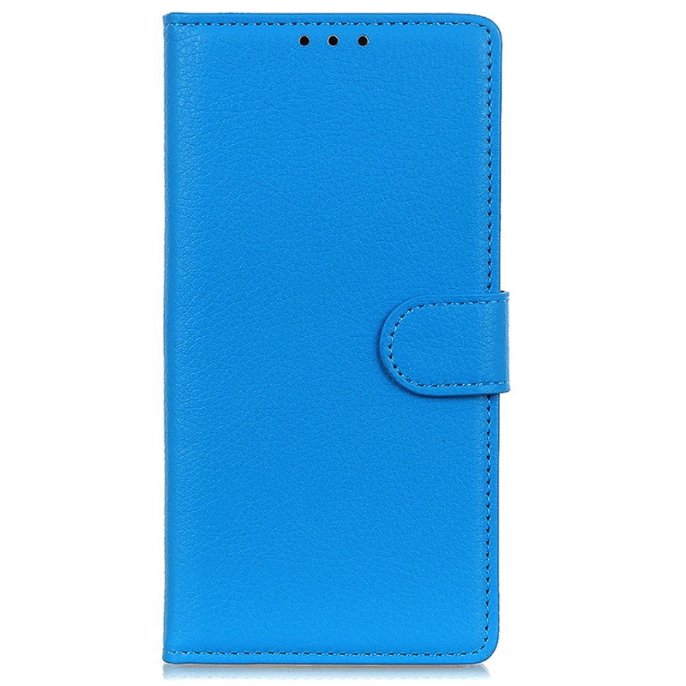  Samsung Galaxy A35 5G Fodral Litchi Läder Blå