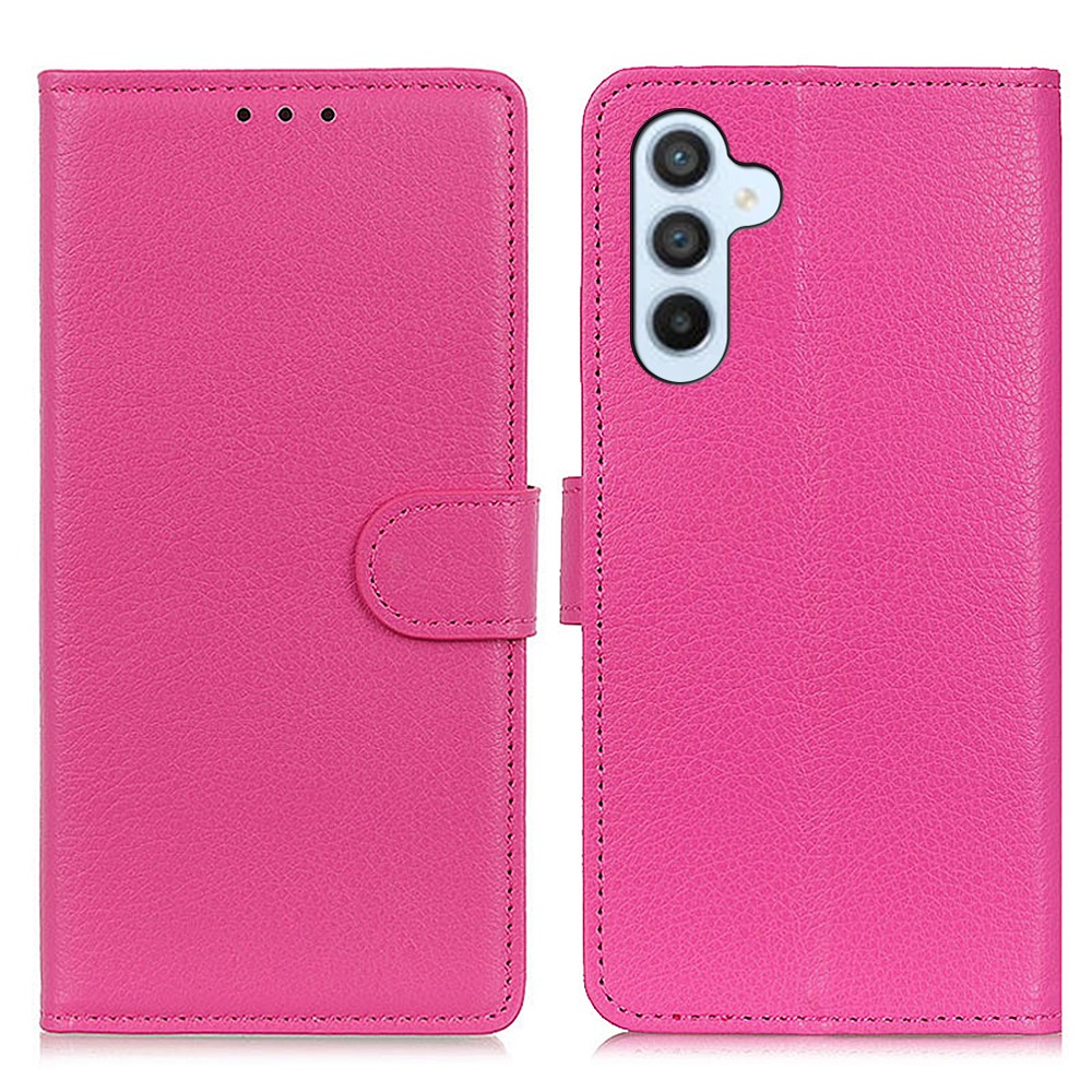  Samsung Galaxy A35 5G Fodral Litchi Läder Rosa
