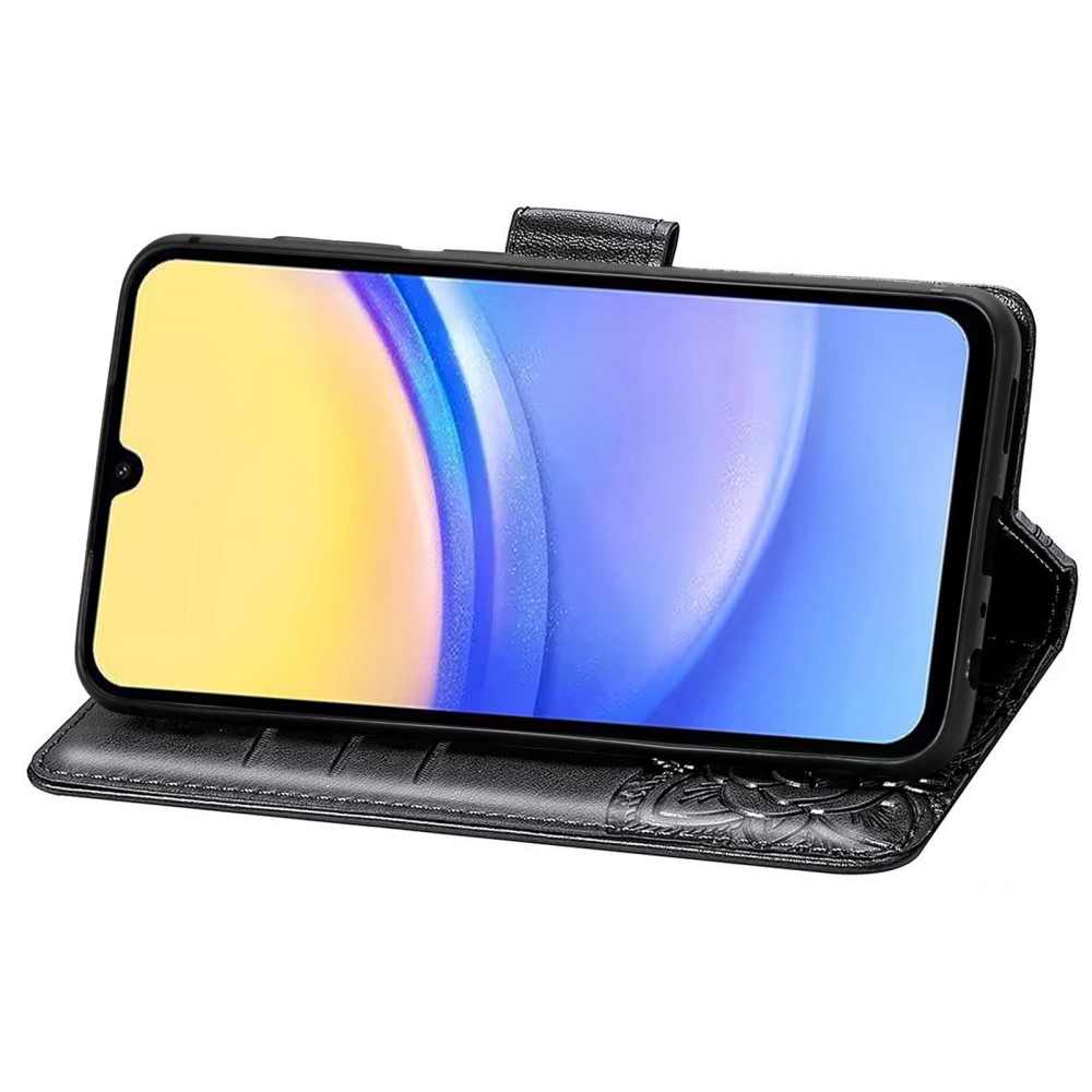  Samsung Galaxy A15 5G Fodral Big Butterfly Svart