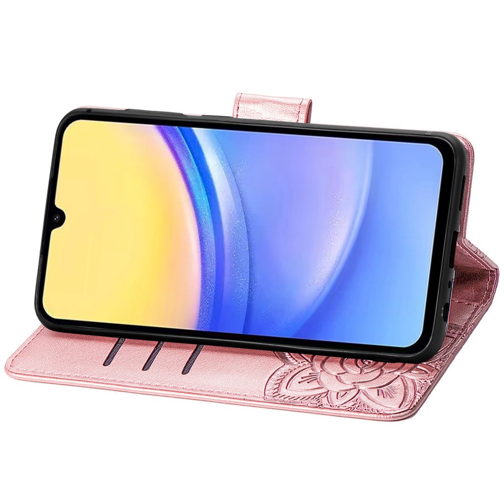  Samsung Galaxy A15 5G Fodral Big Butterfly Roséguld