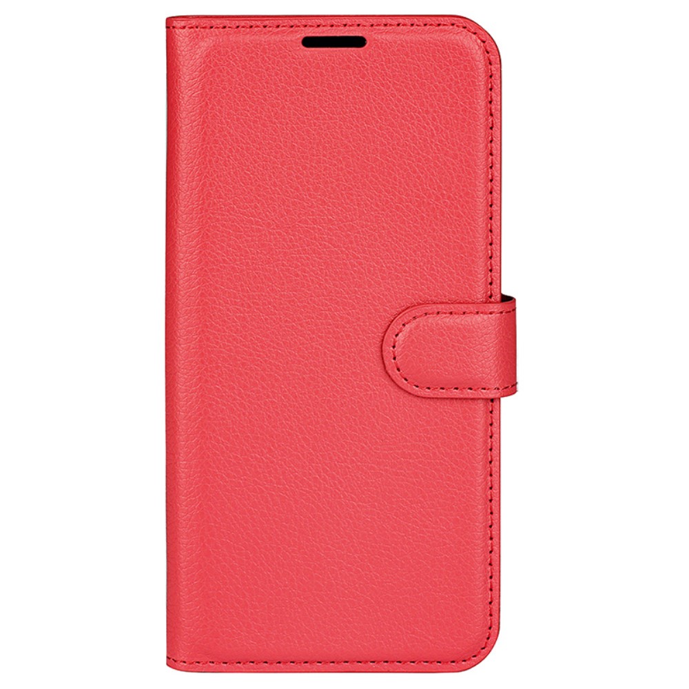  Samsung Galaxy A35 5G Fodral Läder Litchi Röd