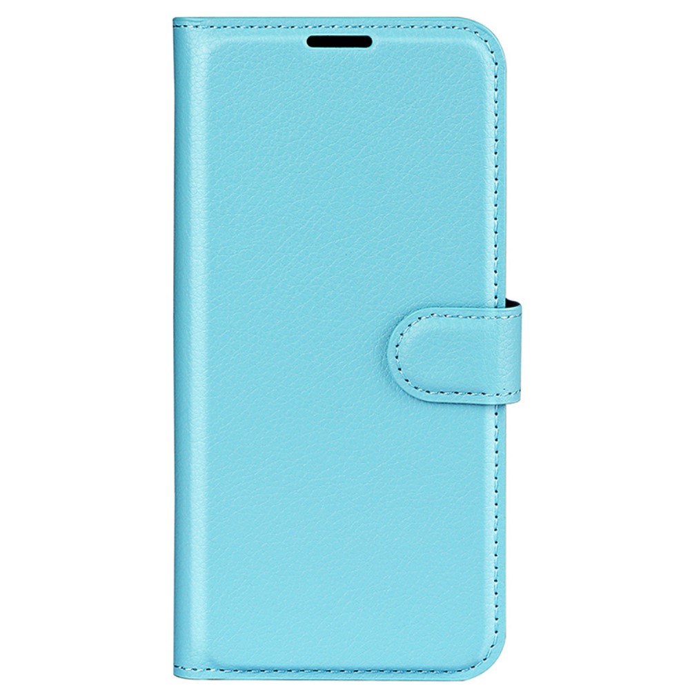  Samsung Galaxy A35 5G Fodral Läder Litchi Ljus Blå