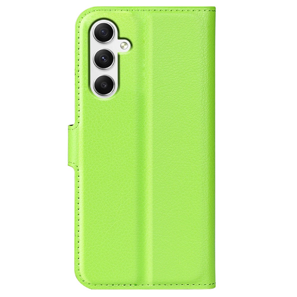  Samsung Galaxy A35 5G Fodral Läder Litchi Grön