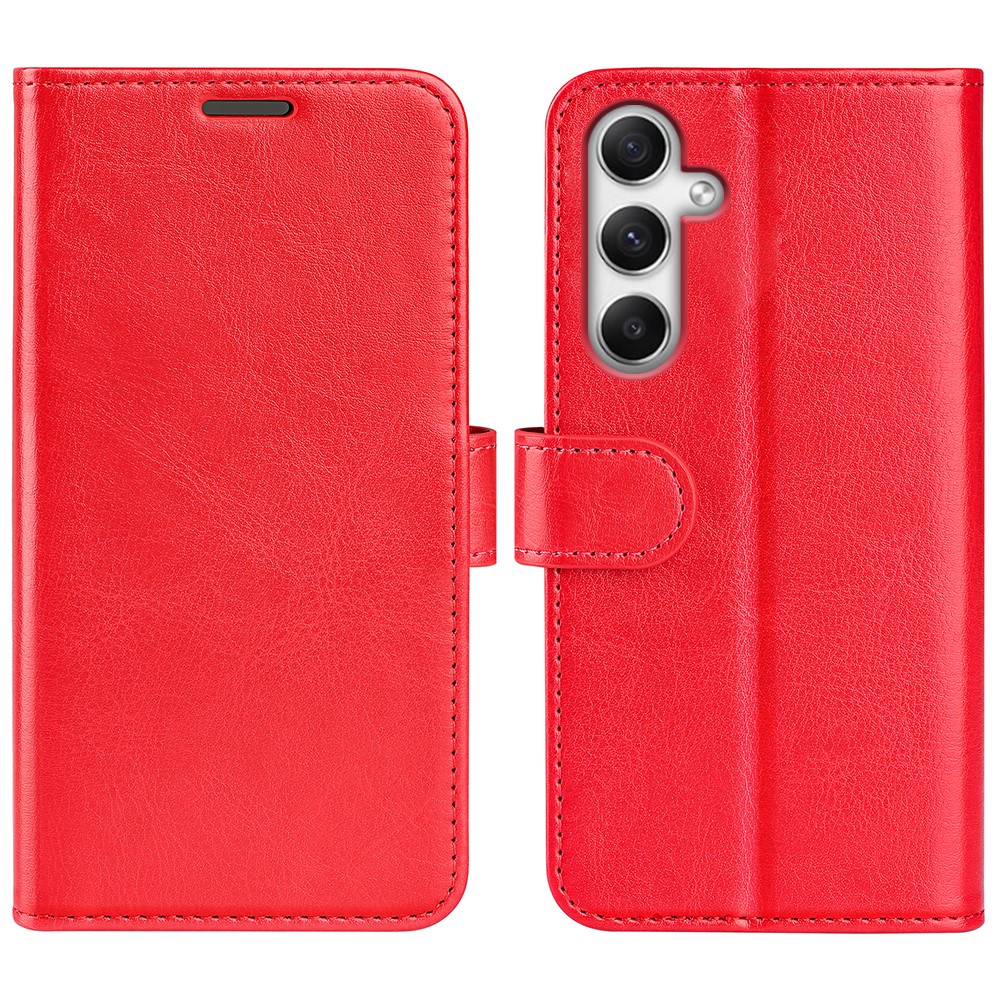  Samsung Galaxy A35 5G Fodral Crazy Horse Läder Röd