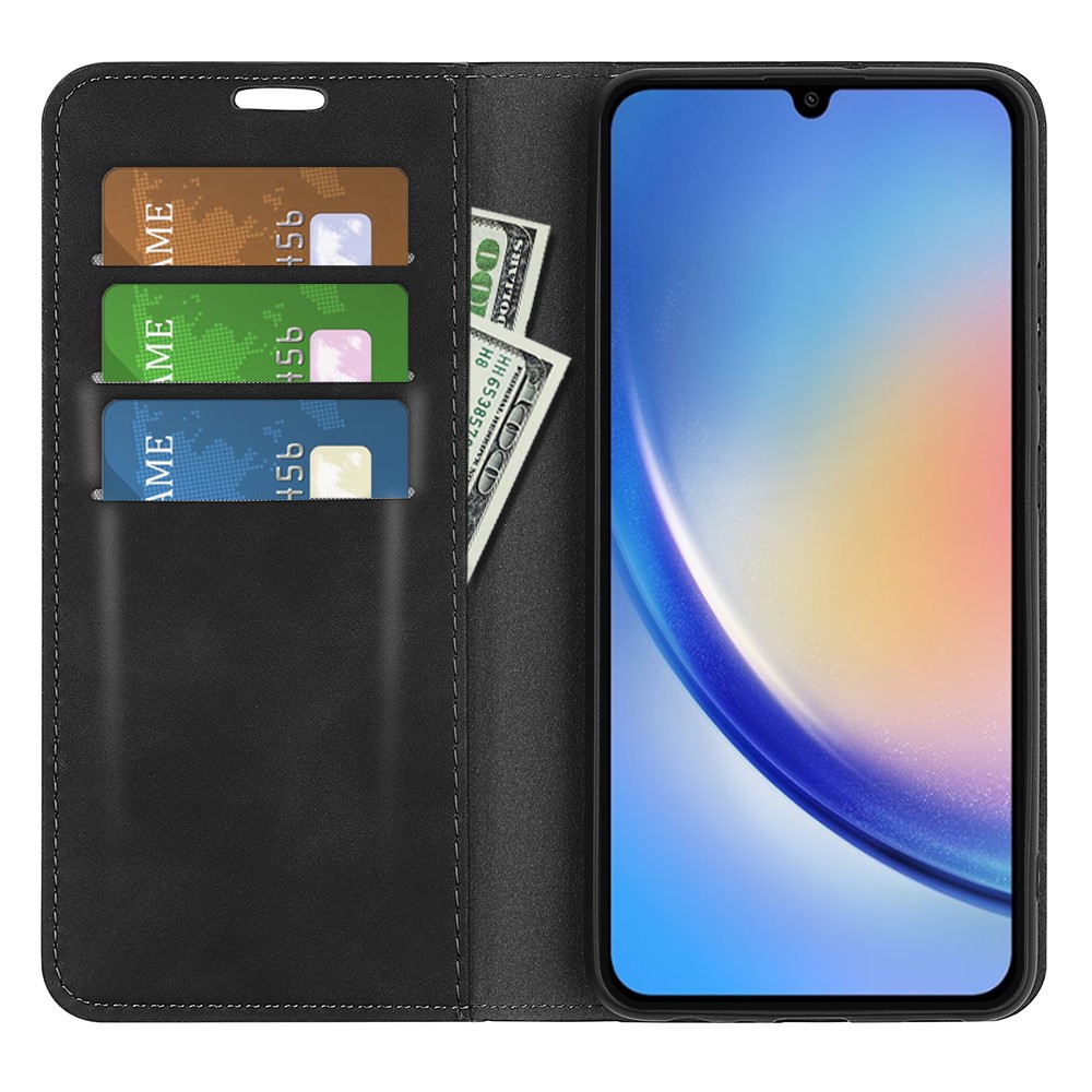  Samsung Galaxy A35 5G Fodral Flip Skin Touch Svart