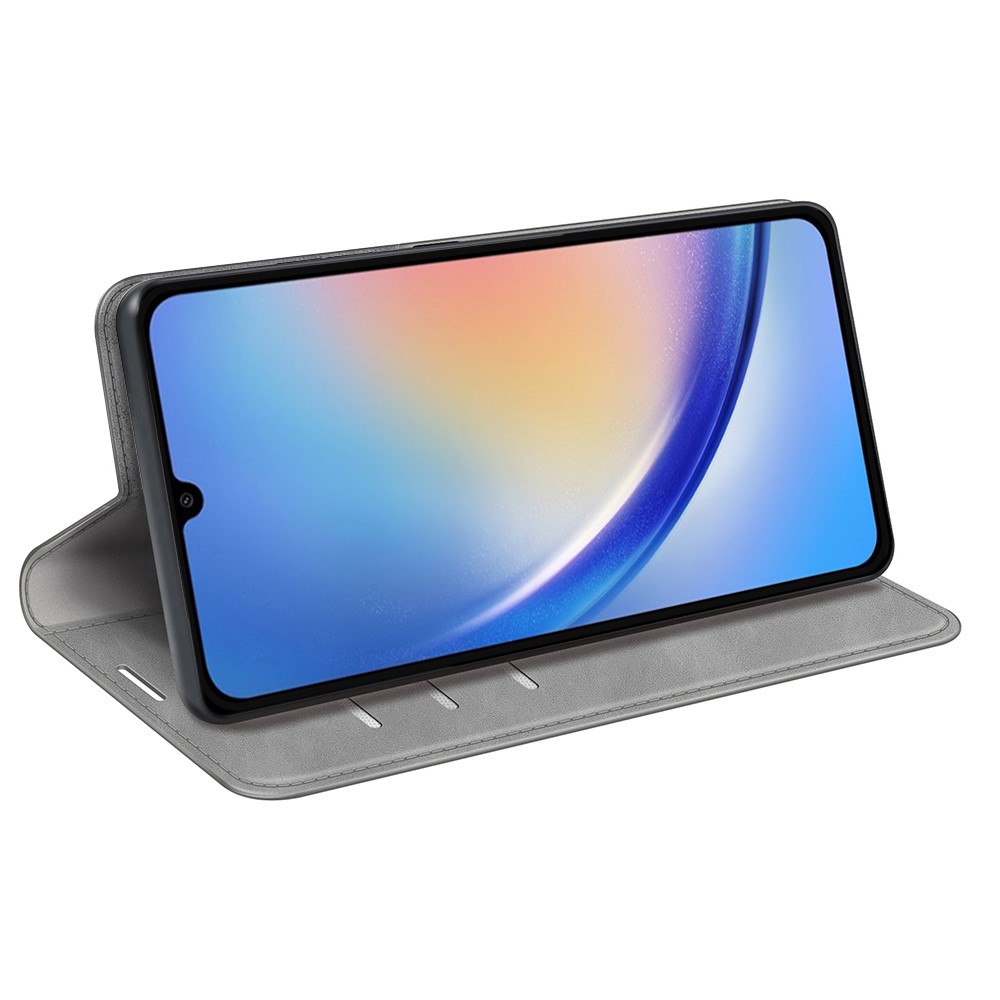  Samsung Galaxy A35 5G Fodral Flip Skin Touch Grå