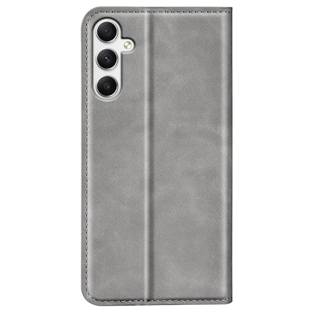  Samsung Galaxy A35 5G Fodral Flip Skin Touch Grå