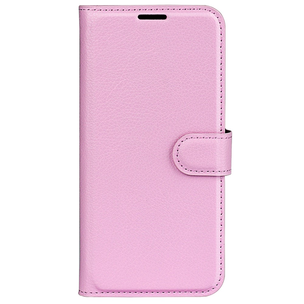  Xiaomi 14 Fodral Litchi Läder Ljus Rosa