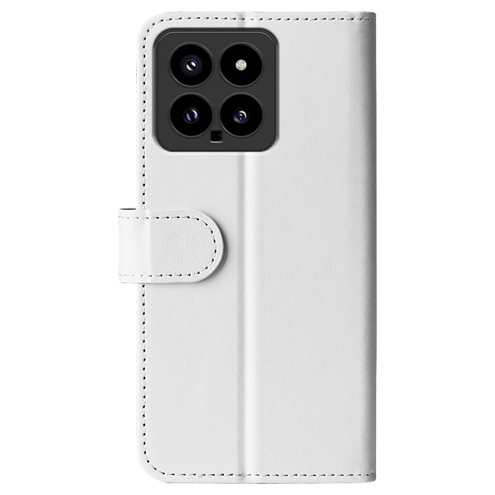  Xiaomi 14 Fodral Crazy Horse Läder Vit