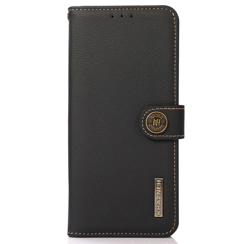 KHAZNEH KHAZNEH Xiaomi 14 Ultra Fodral RFID Äkta Läder Svart