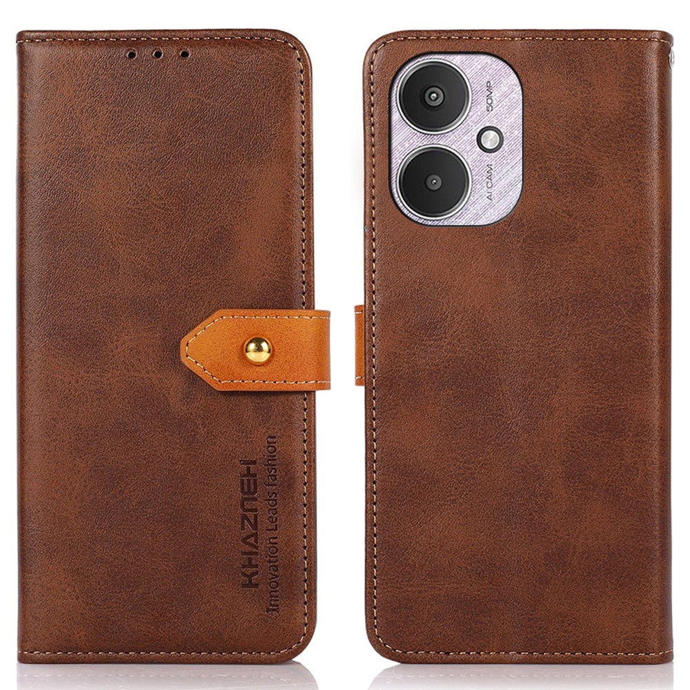 KHAZNEH KHAZNEH Xiaomi Redmi 13C 4G Fodral Dual-Color Brun