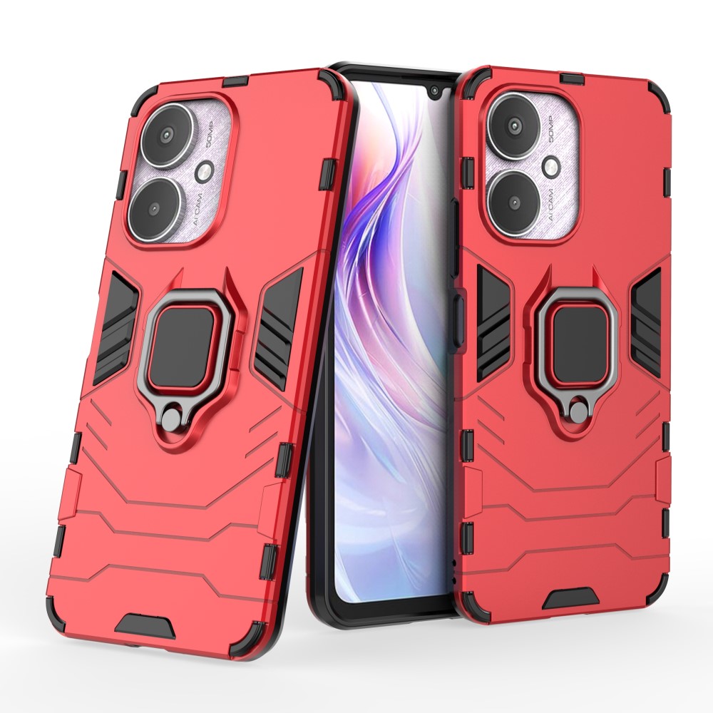  Xiaomi Redmi 13C 4G Skal Armor Hybrid Kickstand Röd