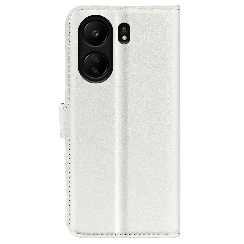  Xiaomi Redmi 13C 4G Fodral Litchi Läder Vit