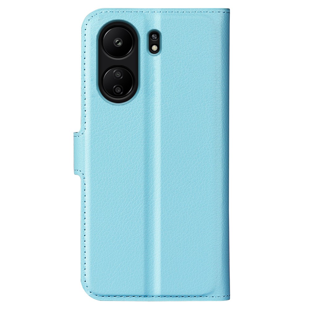  Xiaomi Redmi 13C 4G Fodral Litchi Läder Ljus Blå