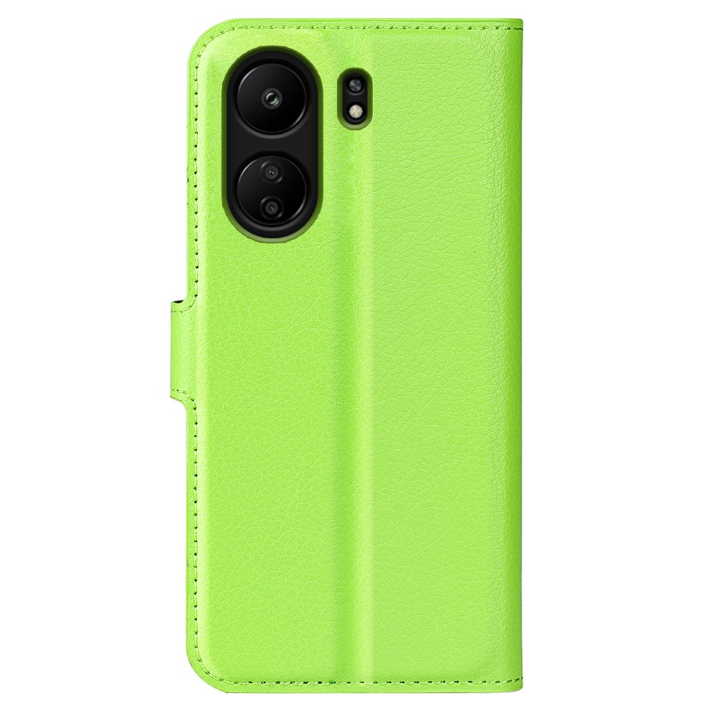  Xiaomi Redmi 13C 4G Fodral Litchi Läder Grön