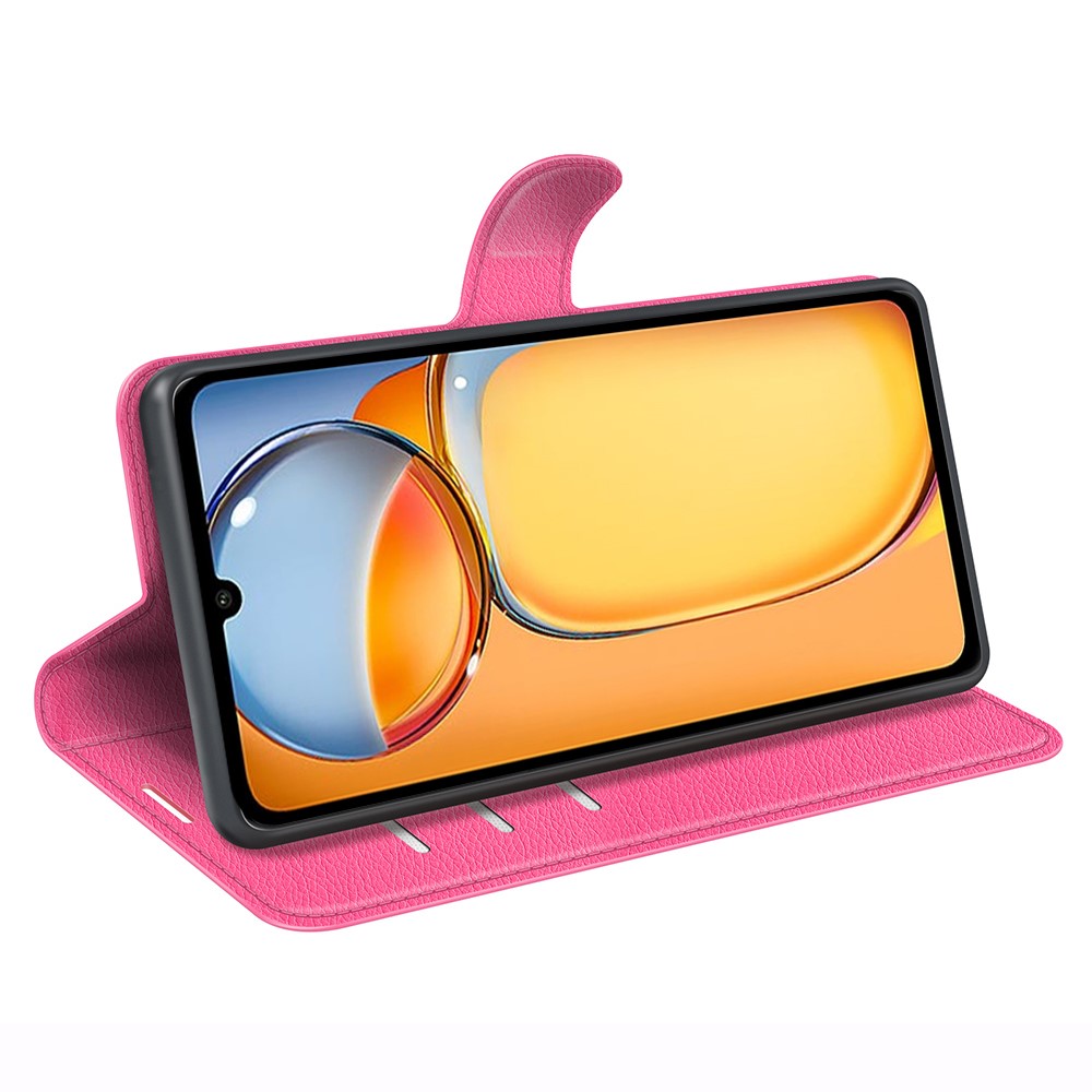 Xiaomi Redmi 13C 4G Fodral Litchi Läder Rosa