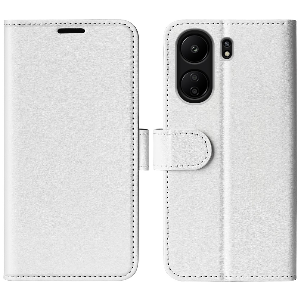  Xiaomi Redmi 13C 4G Fodral Crazy Horse Läder Vit