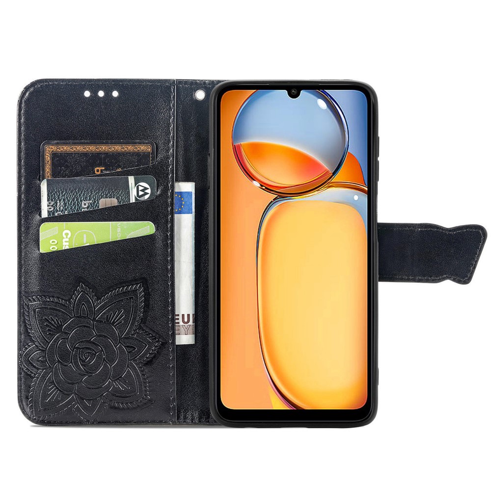  Xiaomi Redmi 13C 4G Fodral Big Butterfly Svart