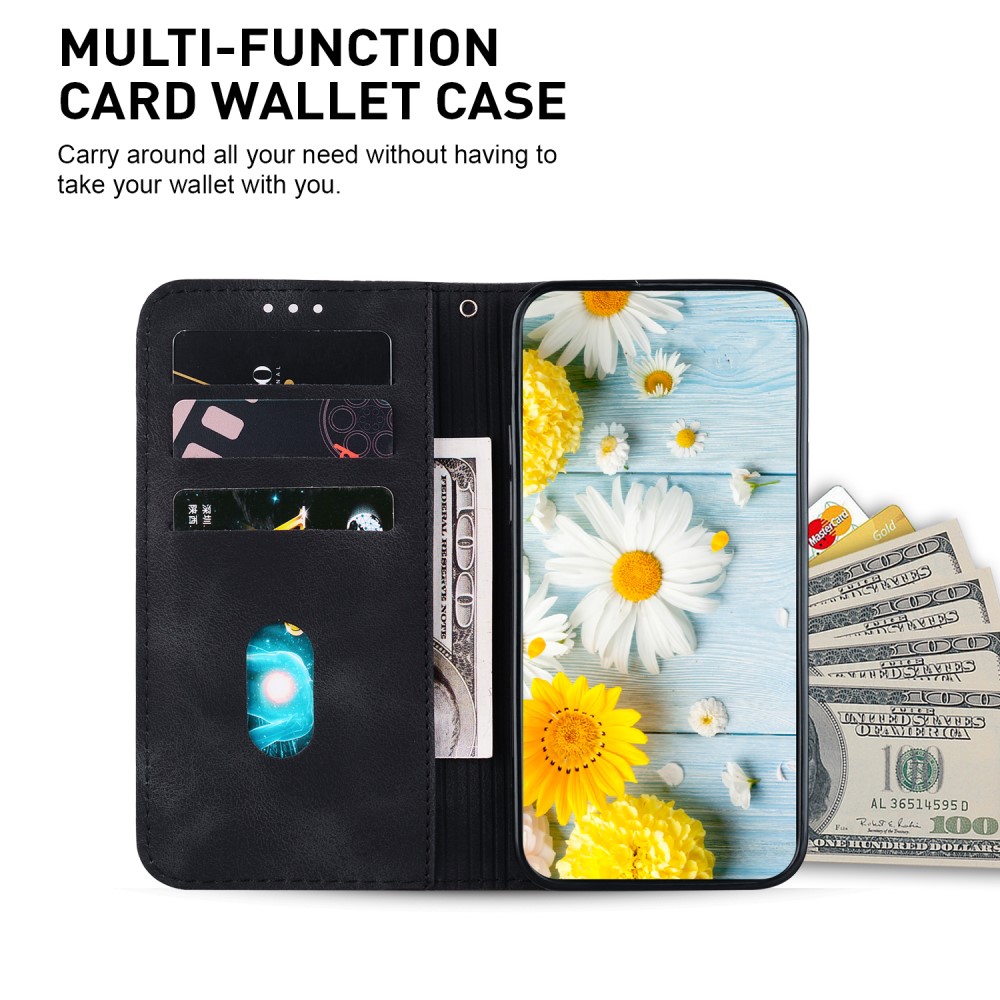  Xiaomi 14 Fodral Blommigt Tryck Svart