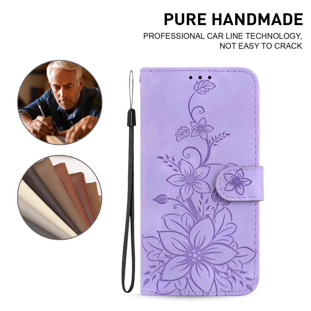  Xiaomi 14 Fodral Blommigt Tryck Lila