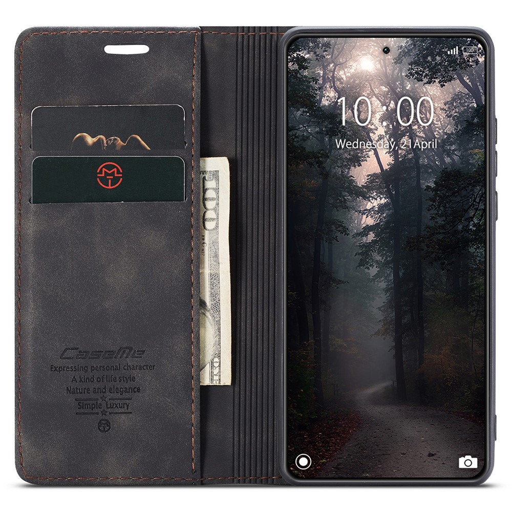 CASEME CASEME Xiaomi 14 Fodral Flip Läder Svart