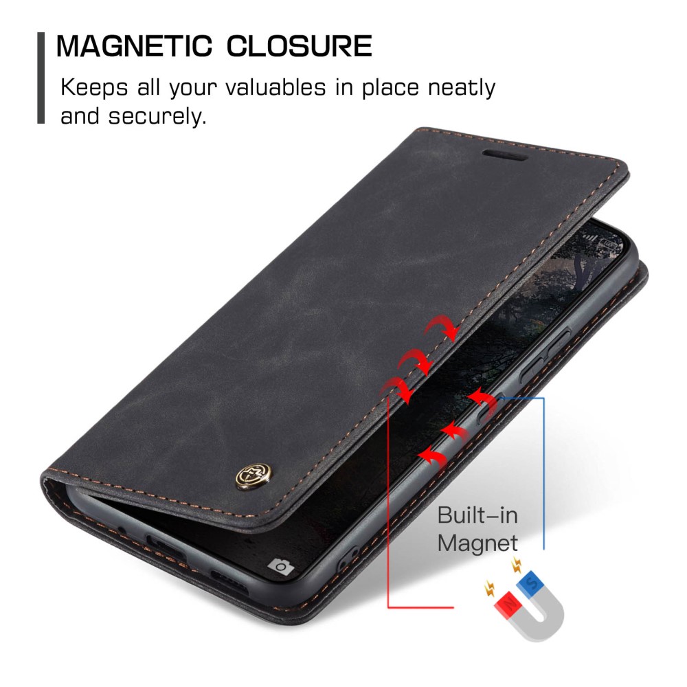 CASEME CASEME Xiaomi 14 Fodral Flip Läder Svart