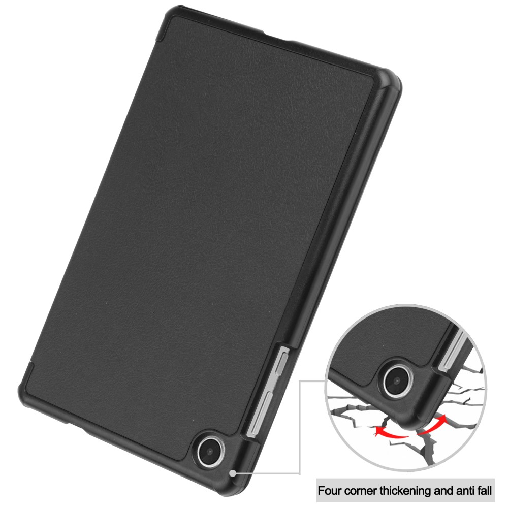  Lenovo Tab M8 (Gen 4) Fodral Tri-Fold Läder Svart