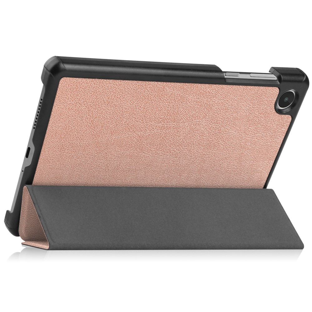  Lenovo Tab M8 (Gen 4) Fodral Tri-Fold Läder Roséguld