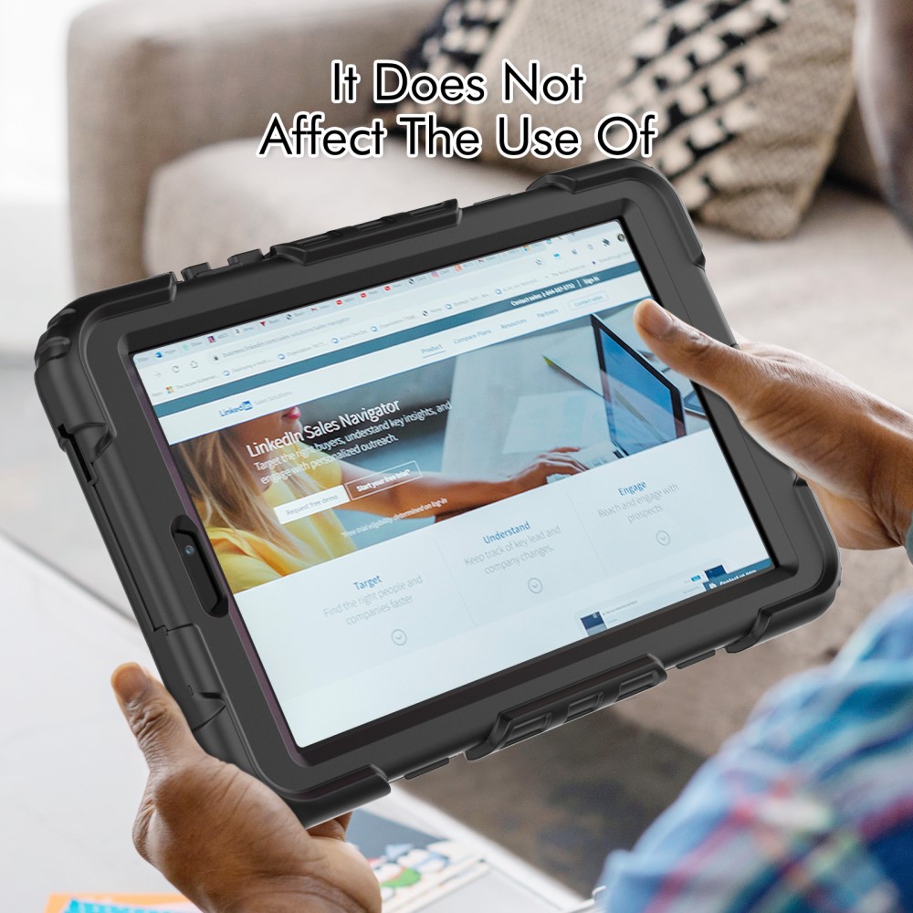  Lenovo Tab M8 (Gen 4) Skal Solid360 Svart