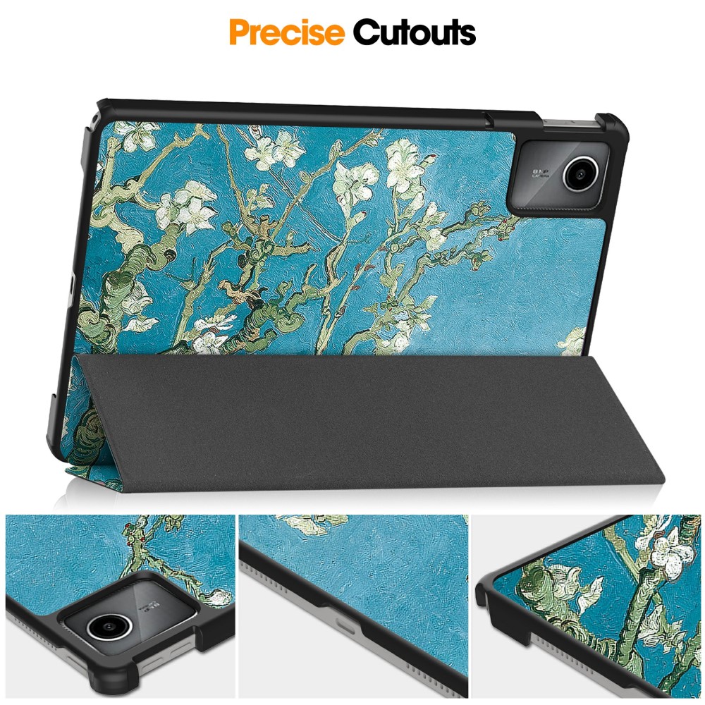  Lenovo Tab M11 Fodral Tri-Fold Läder Peach Blossom