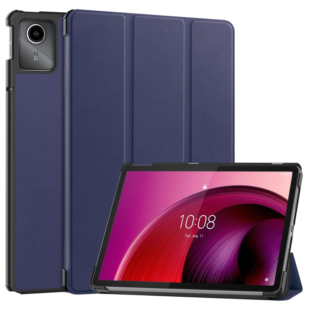  Lenovo Tab M11 Fodral Tri-Fold Läder Mörk Blå