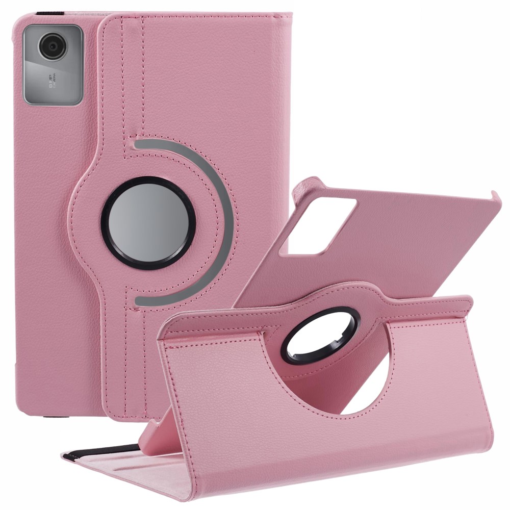  Lenovo Tab M11 Fodral 360° Rotation Ljus Rosa