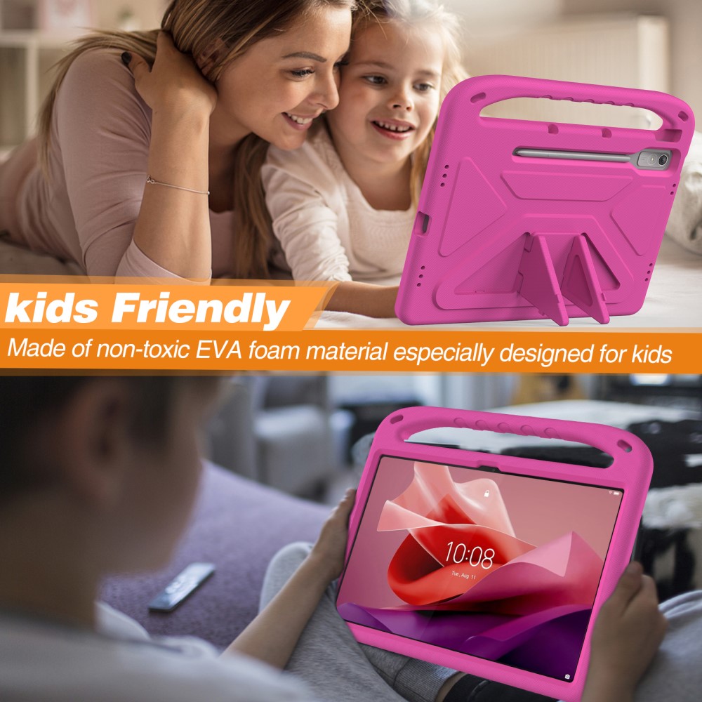  Lenovo Tab P12 Skal EVA För Barn Rosa