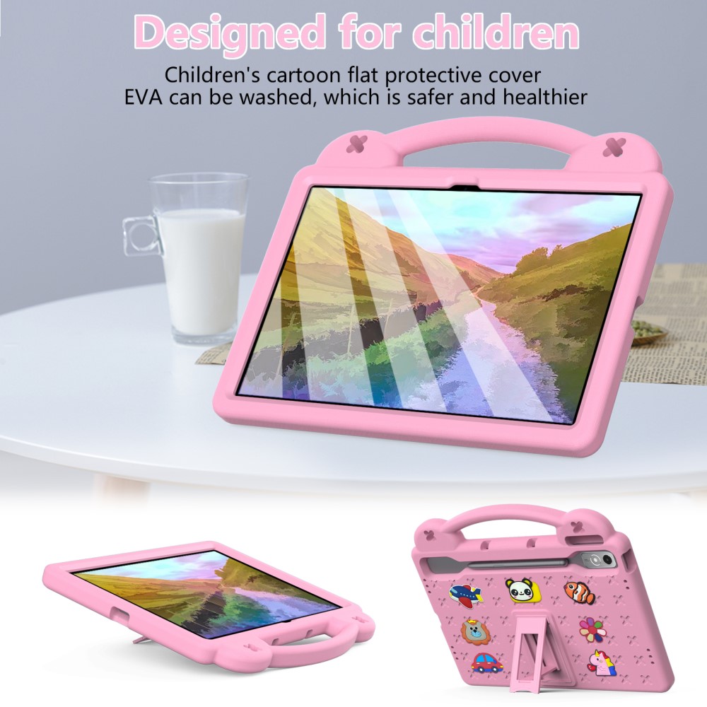  Lenovo Tab P12 Skal EVA För Barn Ljus Rosa