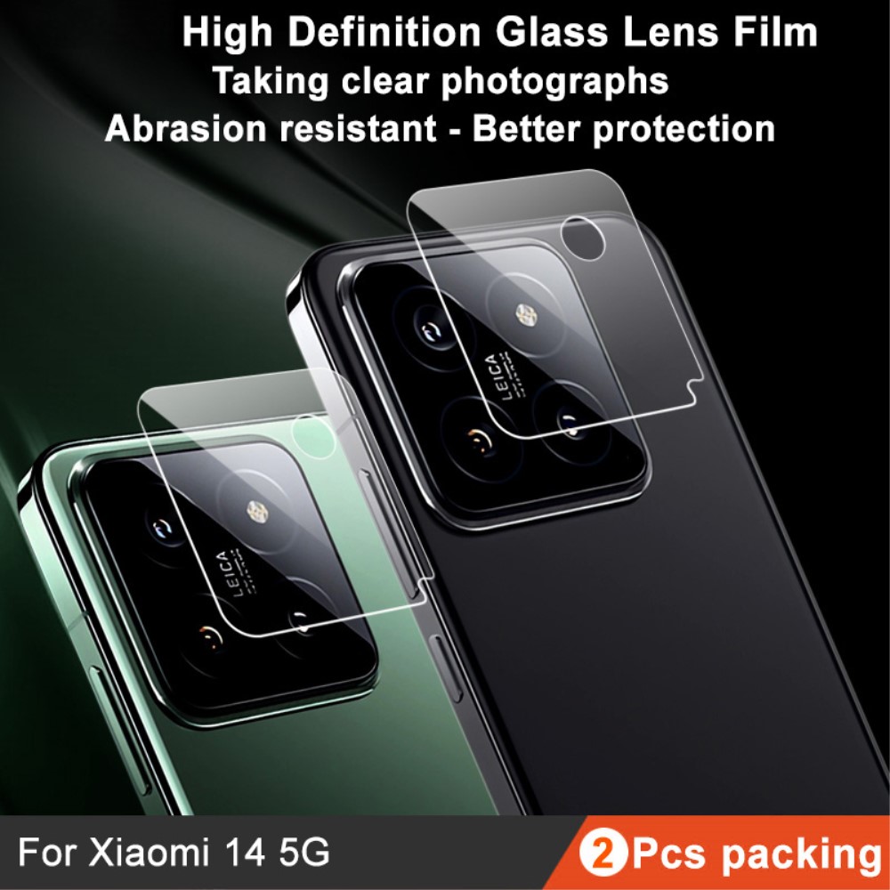 IMAK IMAK Xiaomi 14 2-PACK Linsskydd Härdat Glas